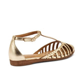 Frau 03X7 Sandalo in Pelle Laminata Platino